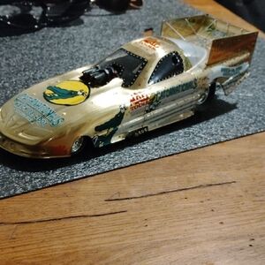 Gold Racing Car Model